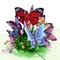 Paper Love 3D Butterflies Pop Up Card, Gift for Birthday, Wedding, Anniversary, Thank You, Get Well, All Occasion or Just Because - 5" x 7" Cover - Includes Envelope and Note Tag